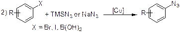 Синтез арилазидов из арилгалогенидов и арилборных кислот, идущие под действием солей меди в качестве катализатора - student2.ru