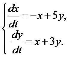 Системы линейных дифференциальных уравнений с постоянными коэффициентами - student2.ru