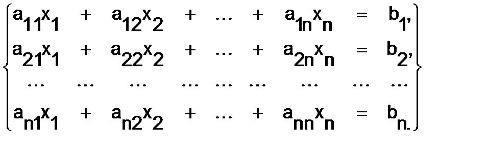 Системы линейных уравнений. - student2.ru