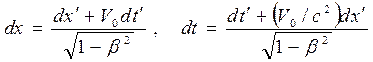 Следствия преобразований Лоренца - student2.ru