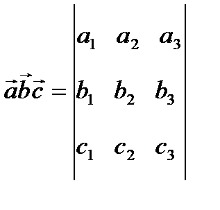 Смешанное произведение трех векторов, его геометрический смысл. - student2.ru