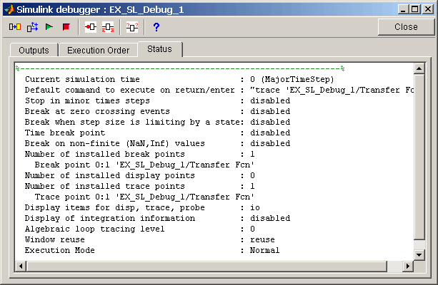 Список контрольных точек Break/Display points - student2.ru