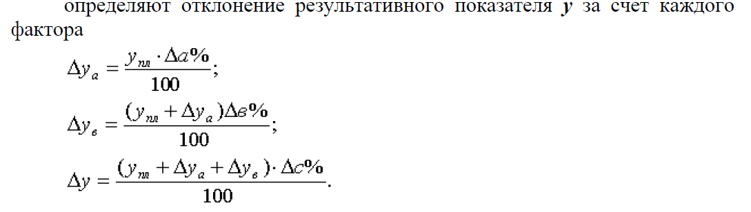 Способы (методы) детерминированного факторного анализа - student2.ru