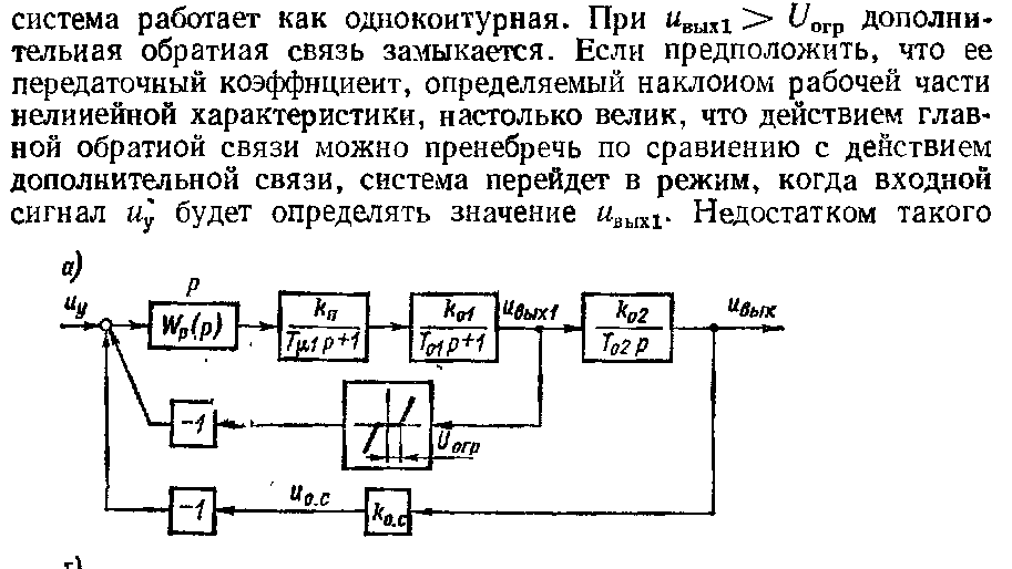 Статические характеристики системы управления с отсечкой по напряжению и постоянной действующей обратной связи по току - student2.ru