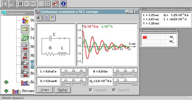 свободные колебания в контуре - student2.ru