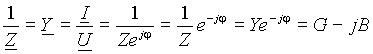 Связь между комплексным сопротивлением и комплексной проводимостью - student2.ru
