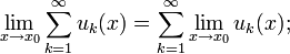 Теорема о почленом переходе к пределу в функциональном ряде - student2.ru