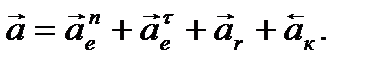 Теорема сложения ускорений при сложном движении точки - student2.ru