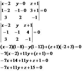 Уравнение плоскости по точке и вектору нормали - student2.ru