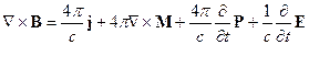 Уравнения Максвелла в среде без учёта пространственно-временной дисперсии - student2.ru