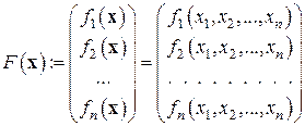 векторная запись нелинейных систем уравнений. метод простых итераций - student2.ru