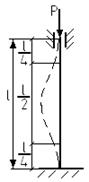 Влияние условия закрепления концов стержня на величину критической силы. - student2.ru