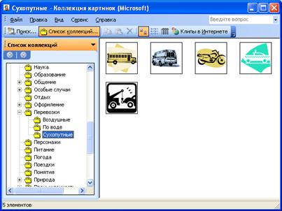 Вставка рисунков из коллекции Microsoft Office - student2.ru