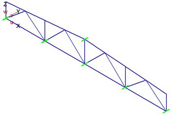 Ввод расчетной схемы, особенности моделирования стальных ферм - student2.ru