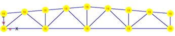 Ввод расчетной схемы, особенности моделирования стальных ферм - student2.ru