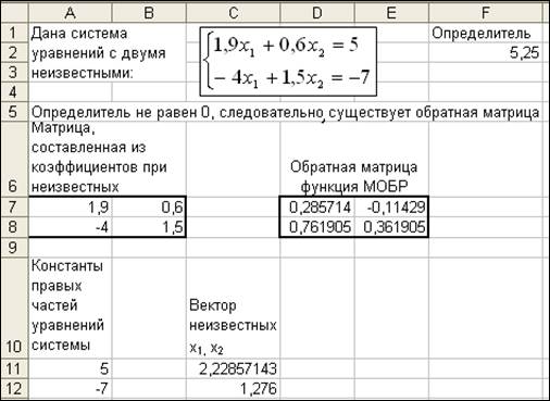 Вычисление обратной матрицы - student2.ru