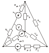 Задача 3. Расчет трехфазной, соединенной треугольником - student2.ru