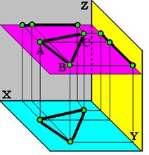 Задача начертательной геометрии. Методы проецирования - student2.ru