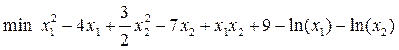 Задачи на минимизацию функции, заданной в аналитической форме - student2.ru