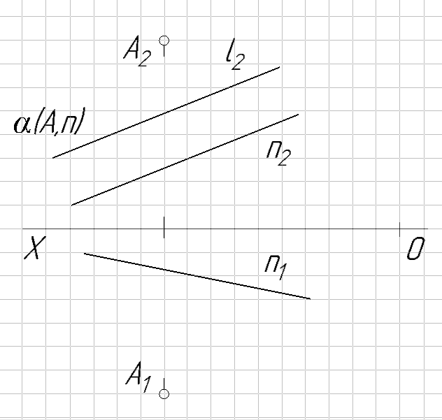 Задачи по теме – «Принадлежность прямой и точки плоскости. Главные прямые плоскости» - student2.ru