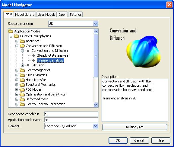 Задание. Используется Comsol 3.5, модуль Convection and Diffusion - student2.ru