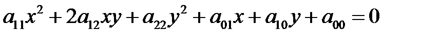 Загальне рівняння кривої другого порядку - student2.ru