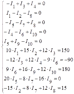 Законы Кирхгофа в матричной форме - student2.ru