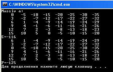 Занятие 2. Двумерные массивы - student2.ru