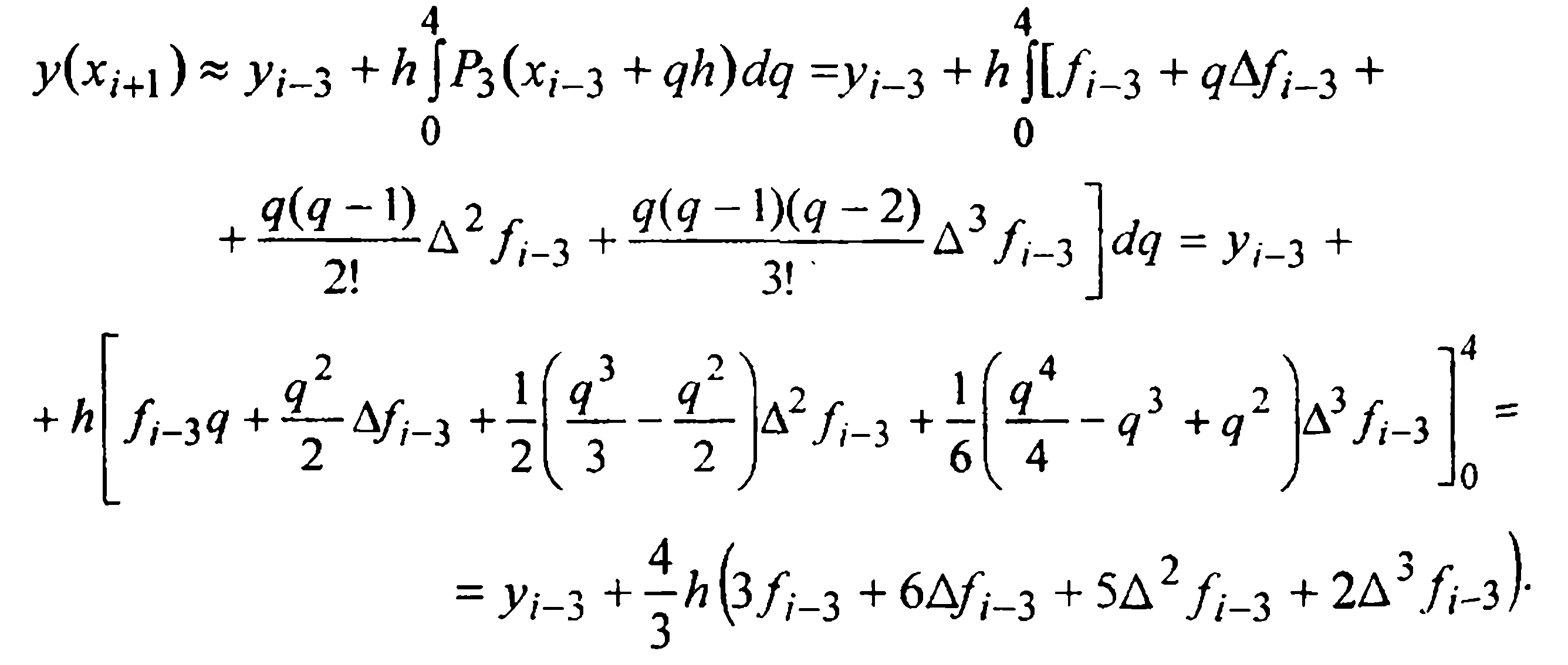 Занятие № 22. Метод Милна четвертого порядка - student2.ru