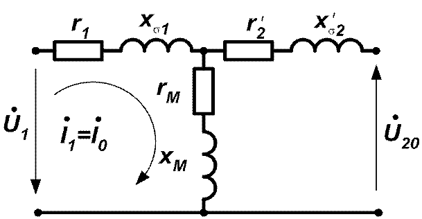 Запишите основные уравнения трансформатора для режима холостого хода и поясните составляющие этих уравнений - student2.ru