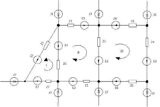 Заступна схема мережі, вибір контурів та формування дерева графа ЕЕС - student2.ru