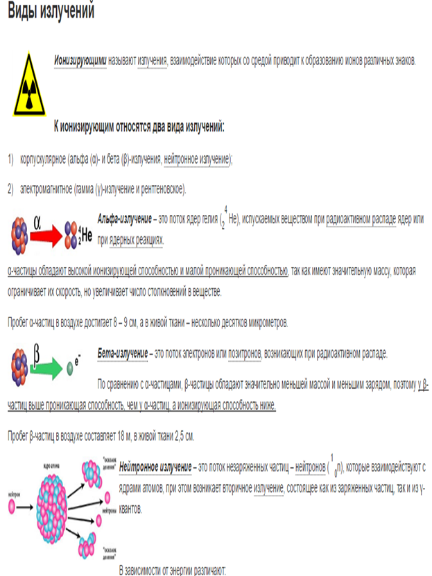 Естественные источники ионизирующего излучения - student2.ru