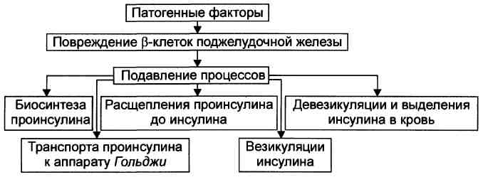 Формы сахарного, их механизмы. Типы сахарного диабета. - student2.ru