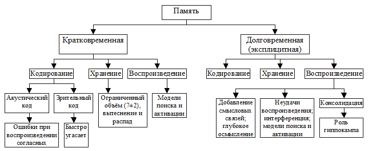 Имплицитная память у людей в норме - student2.ru