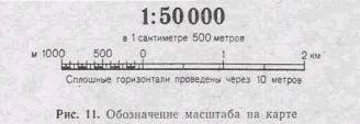 Измерение (определение) расстоянии и площадей по карте - student2.ru